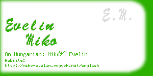 evelin miko business card